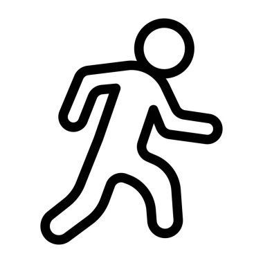 Kaçak adam. Web simgesi basit illüstrasyon