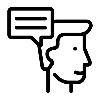 Beyin. Web simgesi basit tasarım