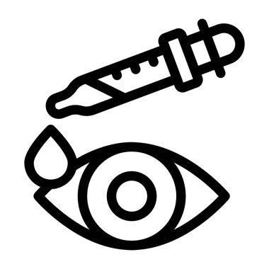 Göz simgesi vektör illüstrasyonu