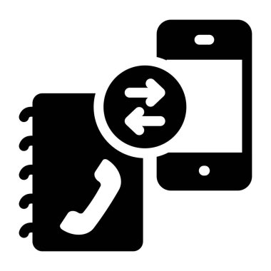 İleti vektör çizimine sahip cep telefonu