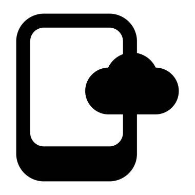 Bulut. Web simgesi basit illüstrasyon