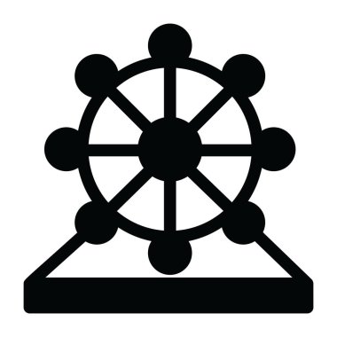 Dönme dolap. Basit resimleme