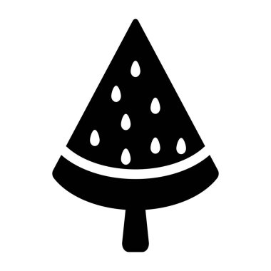 Karpuz. Web simgesi basit illüstrasyon