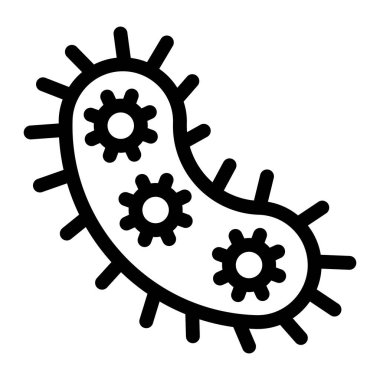 Virüs. Web simgesi basit tasarım 