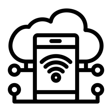 Bulut hesaplama. Web simgesi