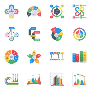 İş sunumu için bilgi şablonu, broşür, el ilanı, poster, web tasarımı, vektör illüstrasyonu