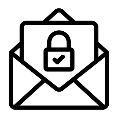 E-posta. Web simgesi basit tasarım