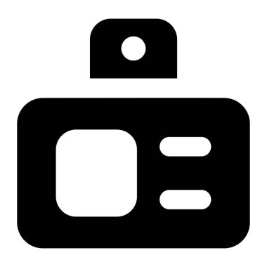 video kamera simgesi, vektör illüstrasyonu