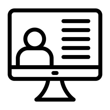 Online eğitim. Web simgesi