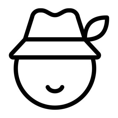 Bebeğim. Web simgesi basit illüstrasyon