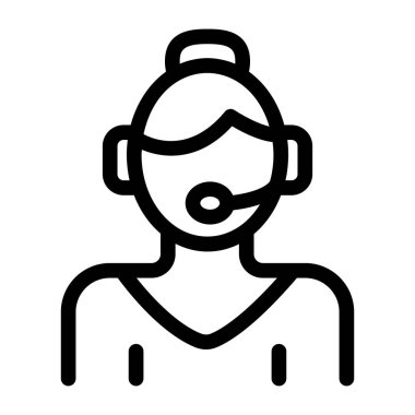 Müşteri servisi. Basit resimleme