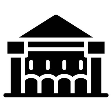 Üniversite. Web simgesi basit tasarım
