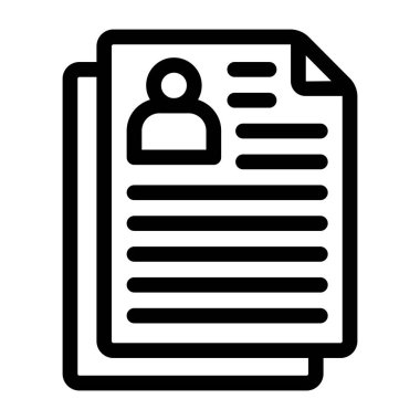 Belge. Web simgesi basit illüstrasyon