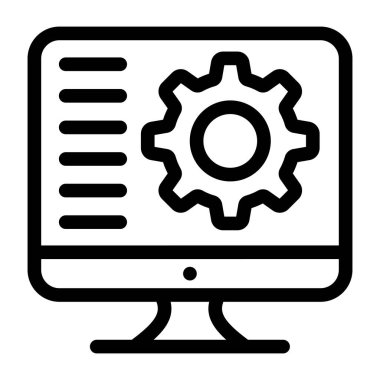 seo ve geliştirme düz vektör simgesi.