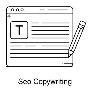 Tarayıcı. Web simgesi illüstrasyonu