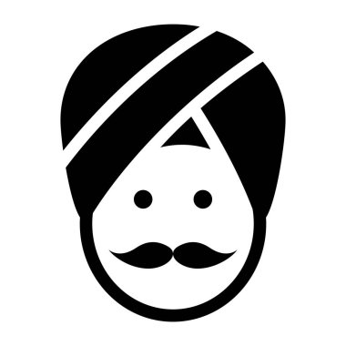 Şapkalı bir adamın vektör çizimi