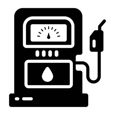 Benzin istasyonu vektör simgesi