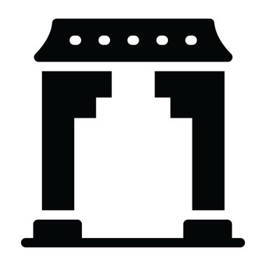 Otelde. Web simgesi basit tasarım