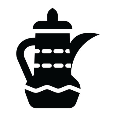 Çaydanlık ikonu. vektör illüstrasyonu