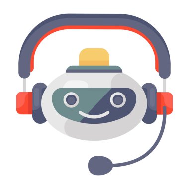 kulaklık simgesi vektör illüstrasyonu