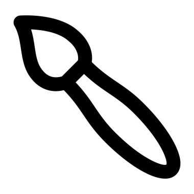 fırça. Web simgesi basit illüstrasyon