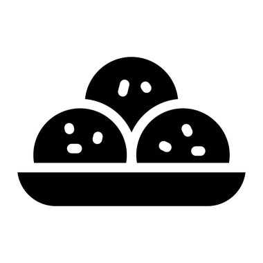 ekmek ikonu vektör illüstrasyonu