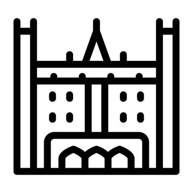 Bina. Web simgesi basit tasarım