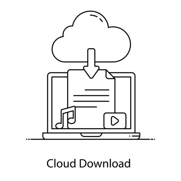 Cloud Computing Speicher Icon Vektor Illustration Design — Stockvektor