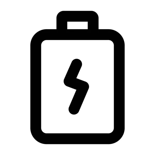 Bateria Ícone Web Ilustração Simples — Vetor de Stock