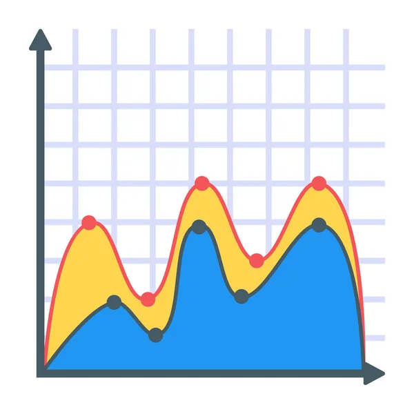 Gráfico Gráfico Diagrama Análisis Crecimiento Estadísticas Finanzas Informe Negocio Tendencia — Vector de stock