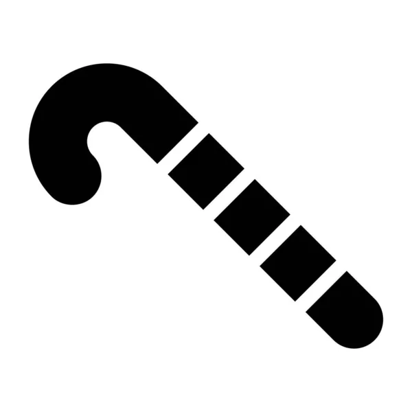 キャンディー 杖のアイコン 砂糖ロリポップ ベクトルのウェブ用のアイコンのフラットイラスト — ストックベクタ