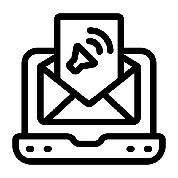 Mail Nachricht Webikone — Stockvektor