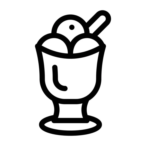 Helado Ilustración Simple — Archivo Imágenes Vectoriales