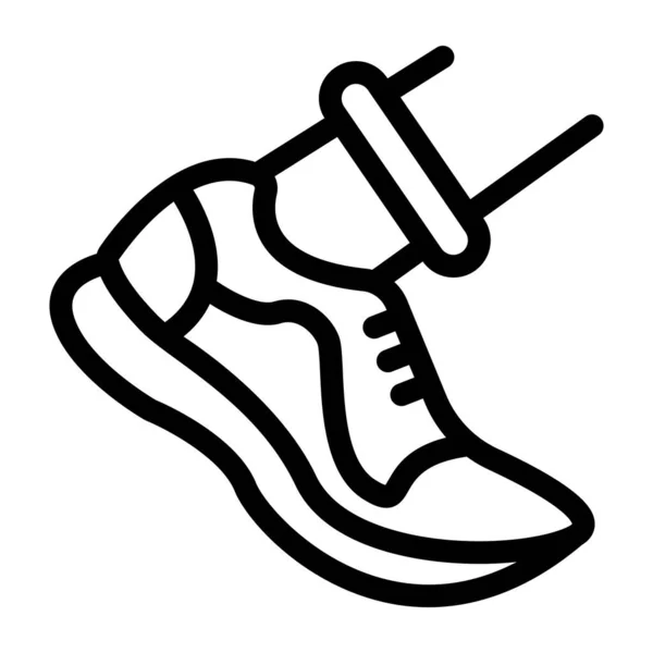 Illustration Vectorielle Dessinée Main Une Icône Chaussure — Image vectorielle