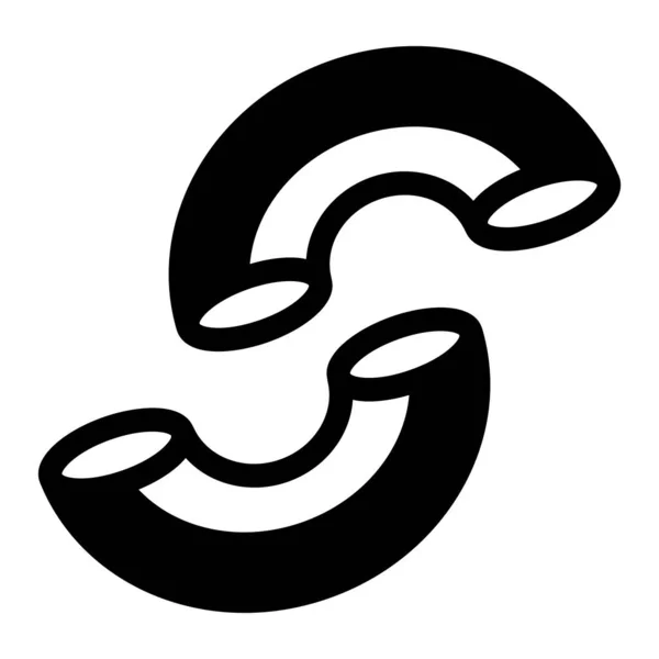 Kígyóbetű Logó Ikon Vektor Illusztráció Tervezés — Stock Vector