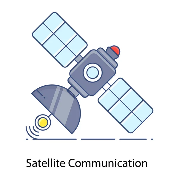 Satellitvektorikon Som Enkelt Kan Ändra Eller Redigera — Stock vektor