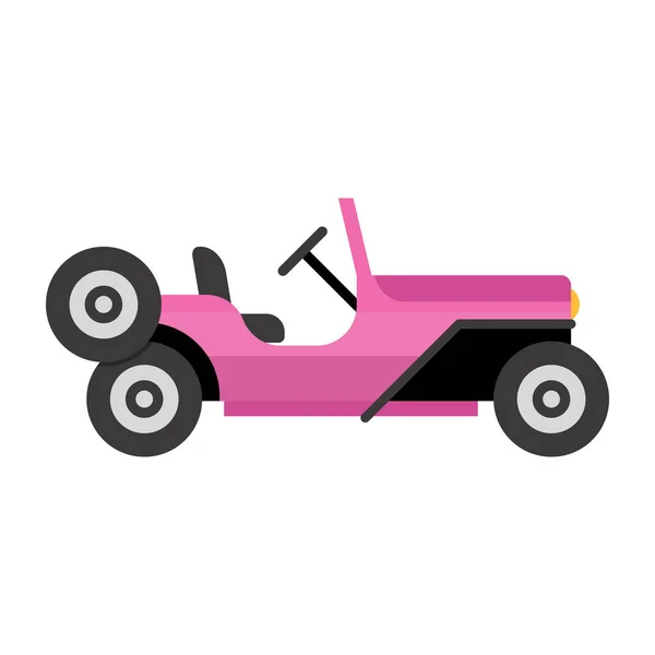 Ilustración Vectorial Icono Coche Retro — Vector de stock