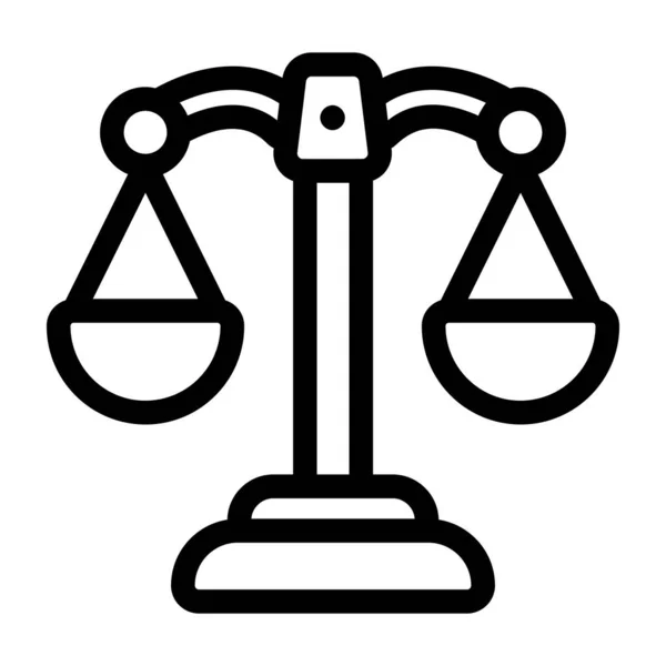 Νόμος Και Δικαιοσύνη Στερεό Διανυσματικό Εικονίδιο — Διανυσματικό Αρχείο