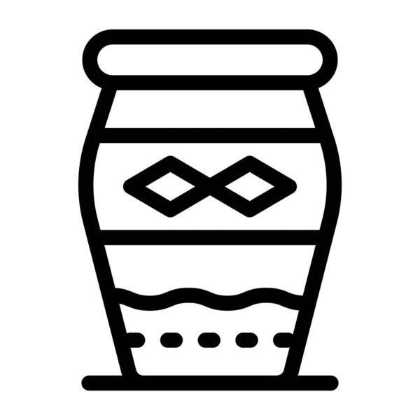 Ícone Jar Ilustração Vetorial — Vetor de Stock