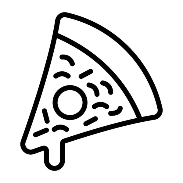 Pizza Icono Web Diseño Simple — Vector de stock