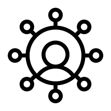 seo modern simgesinin vektör illüstrasyonu