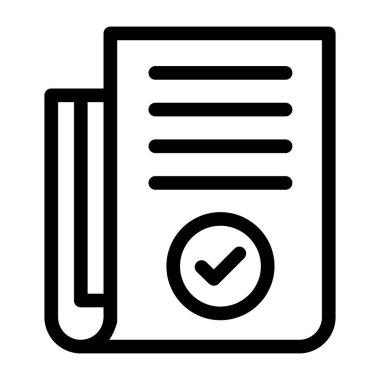 Belge. Web simgesi basit illüstrasyon