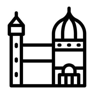 Şato. Web simgesi basit tasarım 