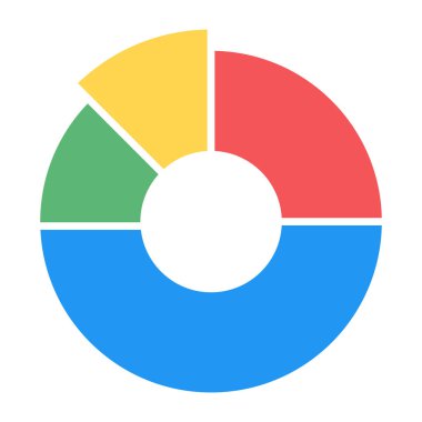 Pasta grafiği bilgisi. vektör illüstrasyonu