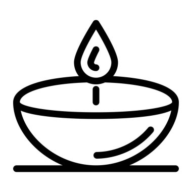 Mum simgesi vektör illüstrasyonu