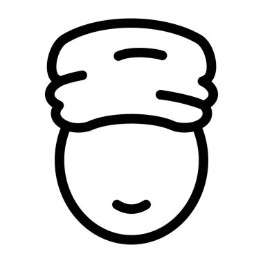 kadın web simgesi, vektör illüstrasyonu