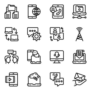 seo ve web simgelerinin vektör simgeleri kümesi