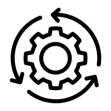 Çarklı. Web simgesi basit illüstrasyon