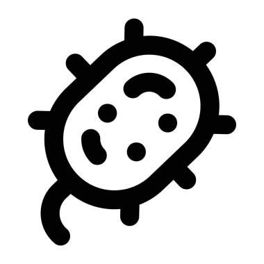 Bakteri. Web simgesi basit tasarım