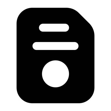 Belge simgesinin vektör illüstrasyonu